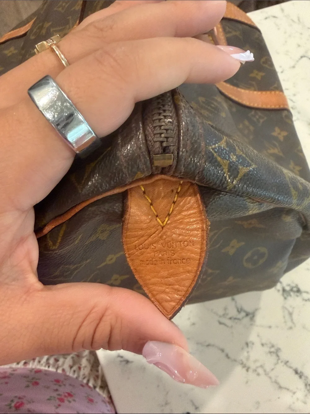 Louis Vuitton Brown Monogram Canvas Travel Bag keepall 50 - project bag/ as is